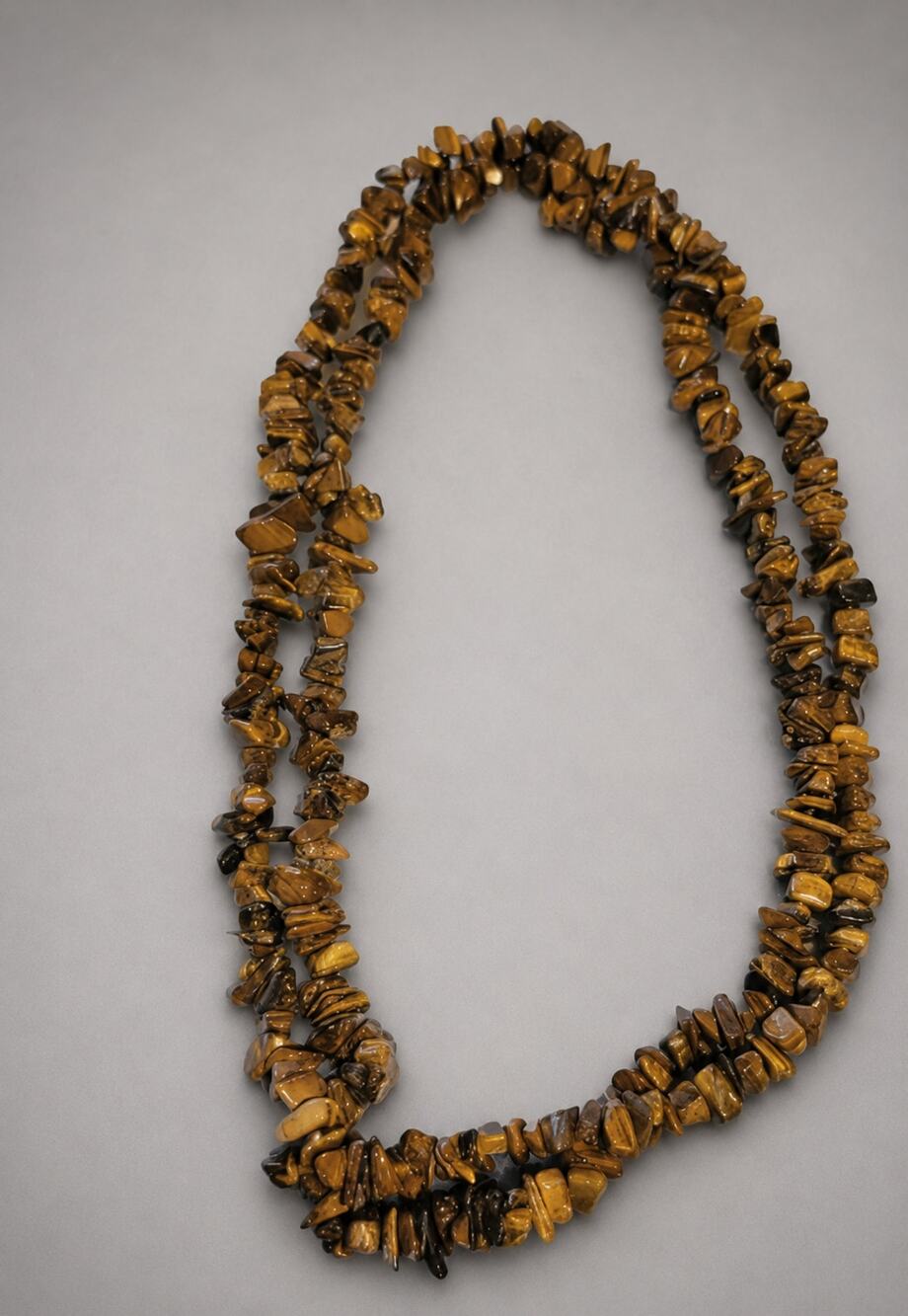Brown Agate Nugget Beaded Necklace 34", Jewelry Making Supplies br01-19